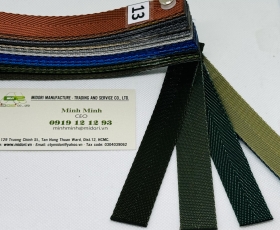 Dây đai dệt màu đen 20mm