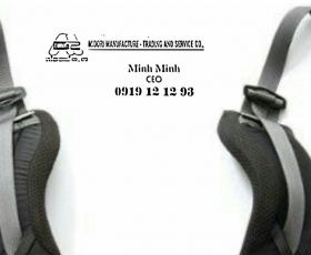 DÂY ĐAI MAY QOAI ĐEO BALO 25MM MÀU ĐEN