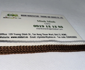 Dây dệt 2 màu song song, gia công dây dệt cotton