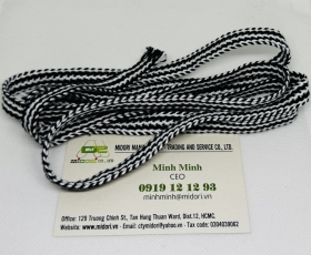 Dây dệt bính, dây dệt xương cá, dây dù dệt xoắn, dây xoắn 2 màu