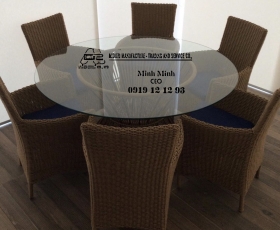 Dây dù đan ghế chống nắng màu nâu