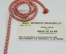 Dây máy lắc màu cam, dây dù không lõi, gia công dây