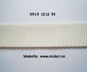 Dây viền màu trắng tẩy.