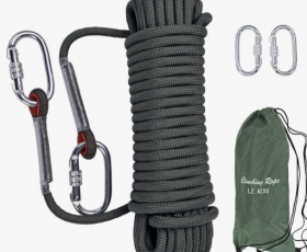 Sản xuất dây tròn an toàn, dây dù leo núi màu green